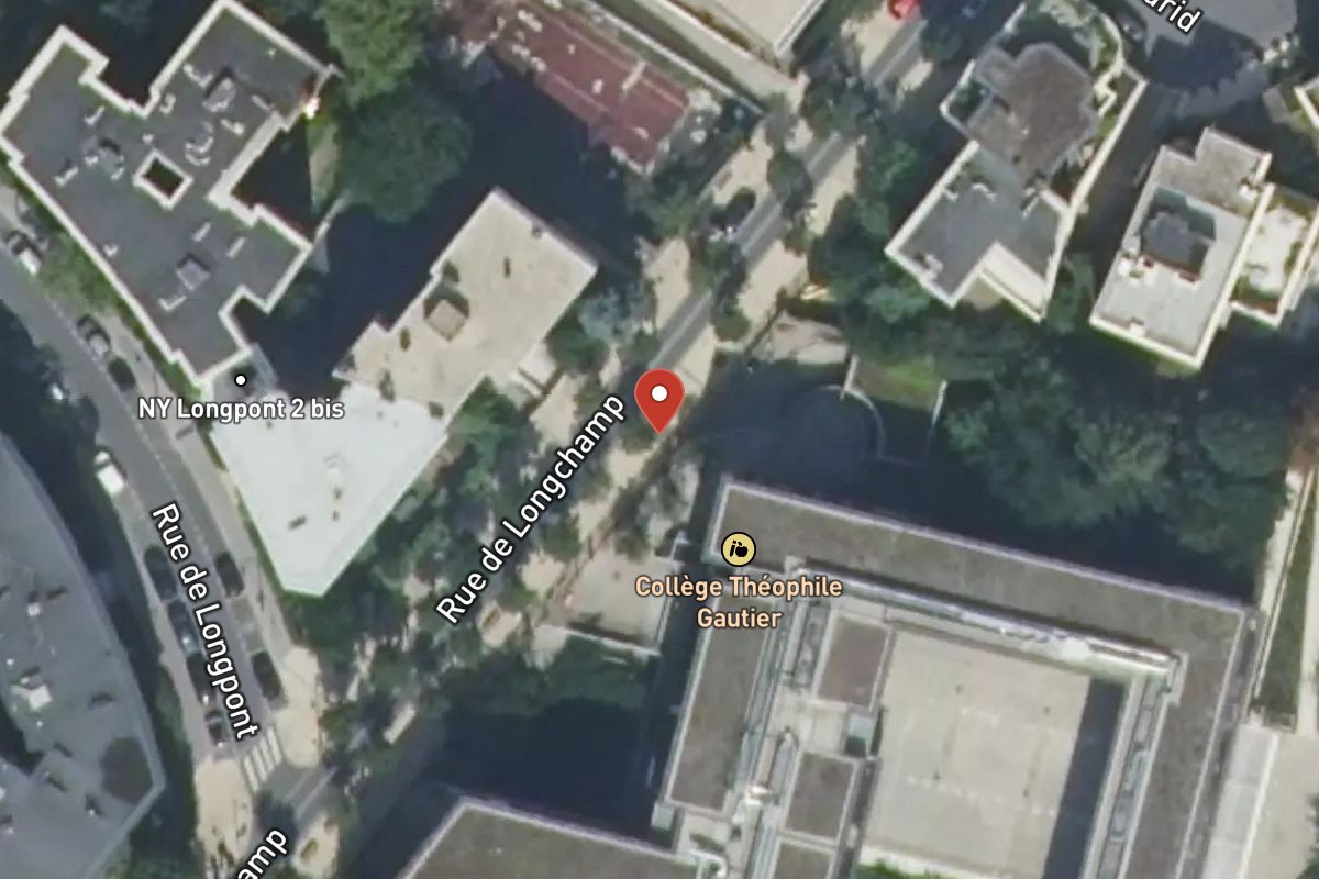 Vue satellite — 39 Rue de Longchamp