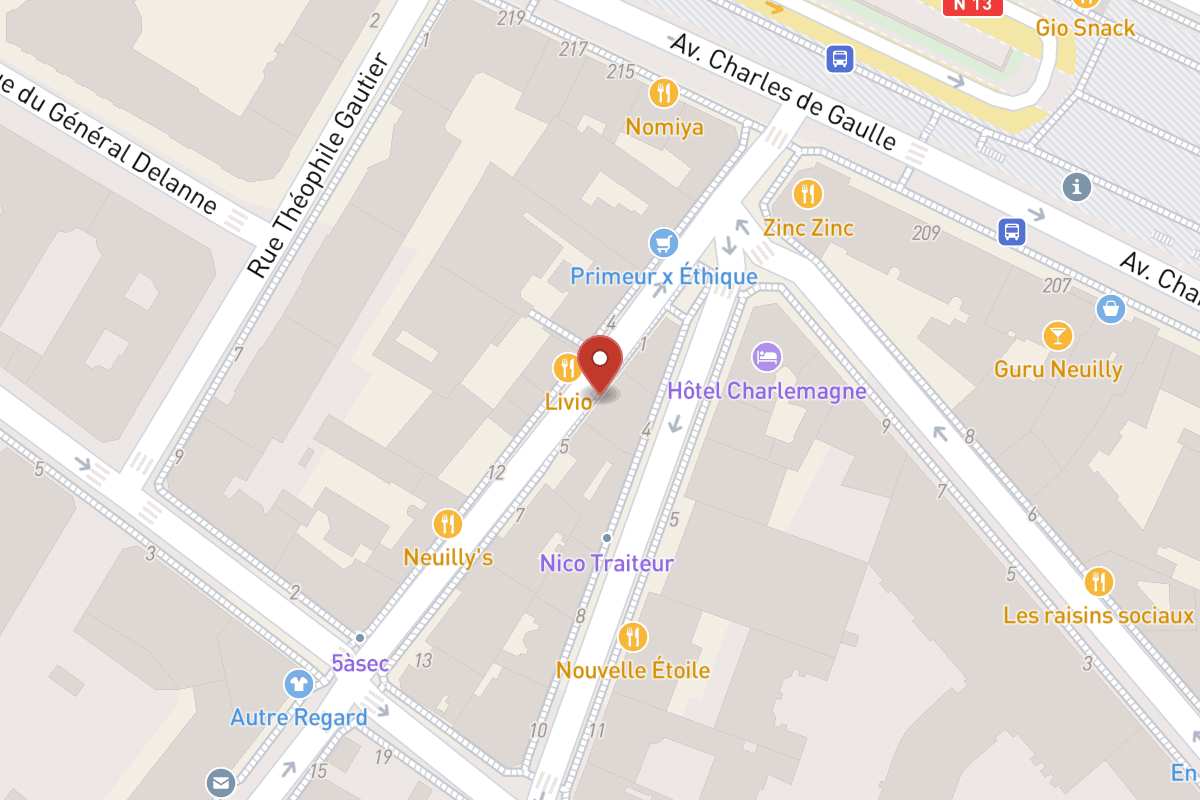 Plan de situation — 3 Rue de Longchamp