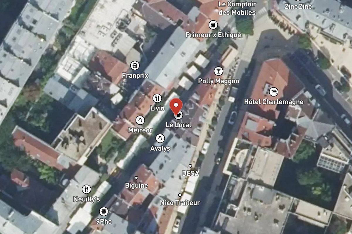 Vue satellite — 3 Rue de Longchamp