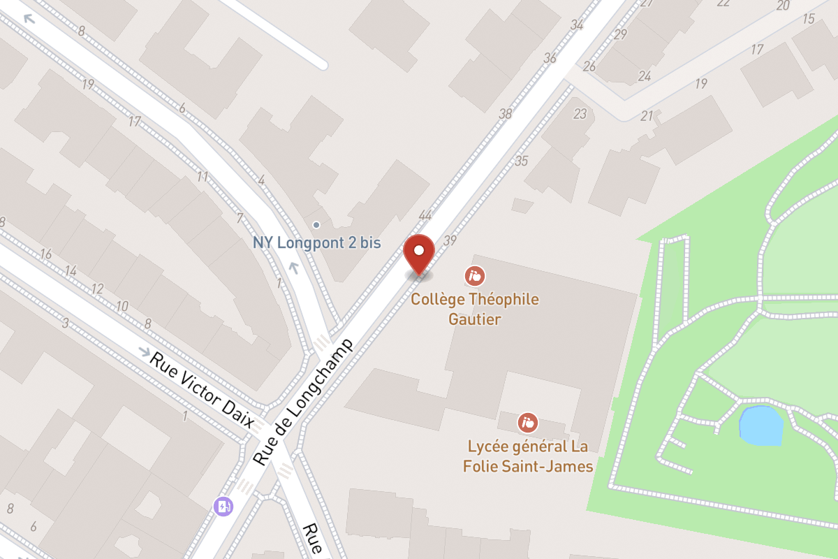 Plan de situation — 41 Rue de Longchamp