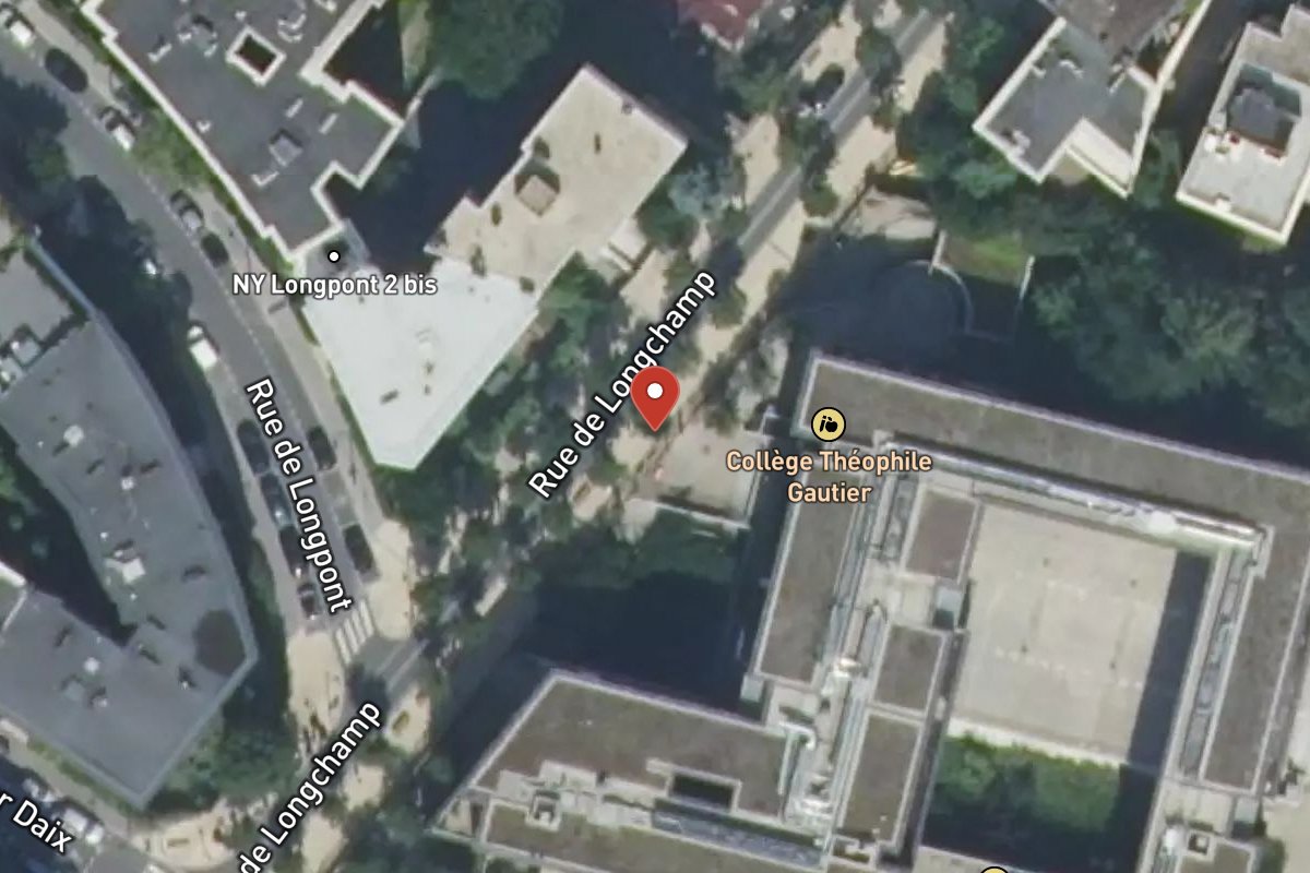 Vue satellite — 41 Rue de Longchamp