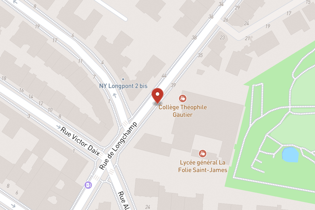 Plan de situation — 43 Rue de Longchamp