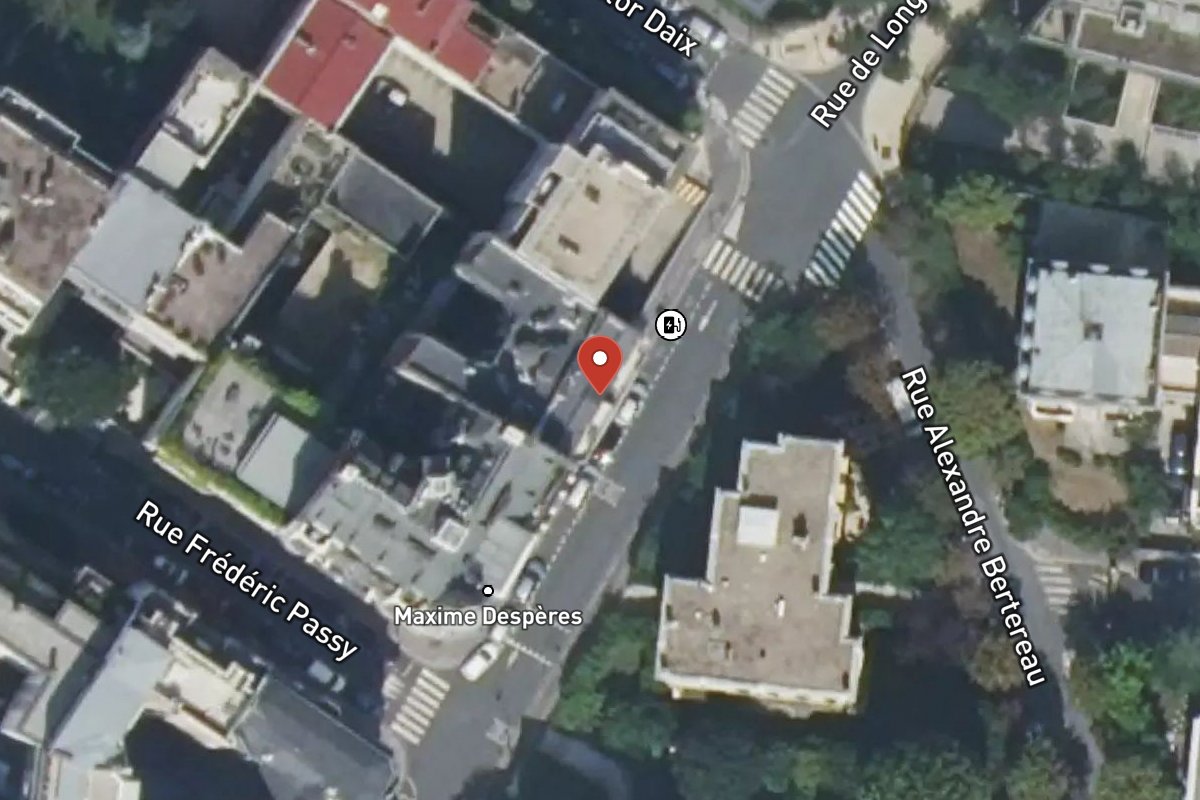 Vue satellite — 50 Rue de Longchamp