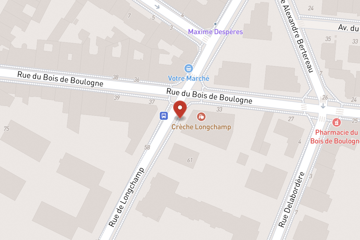 Plan de situation — 59 Rue de Longchamp