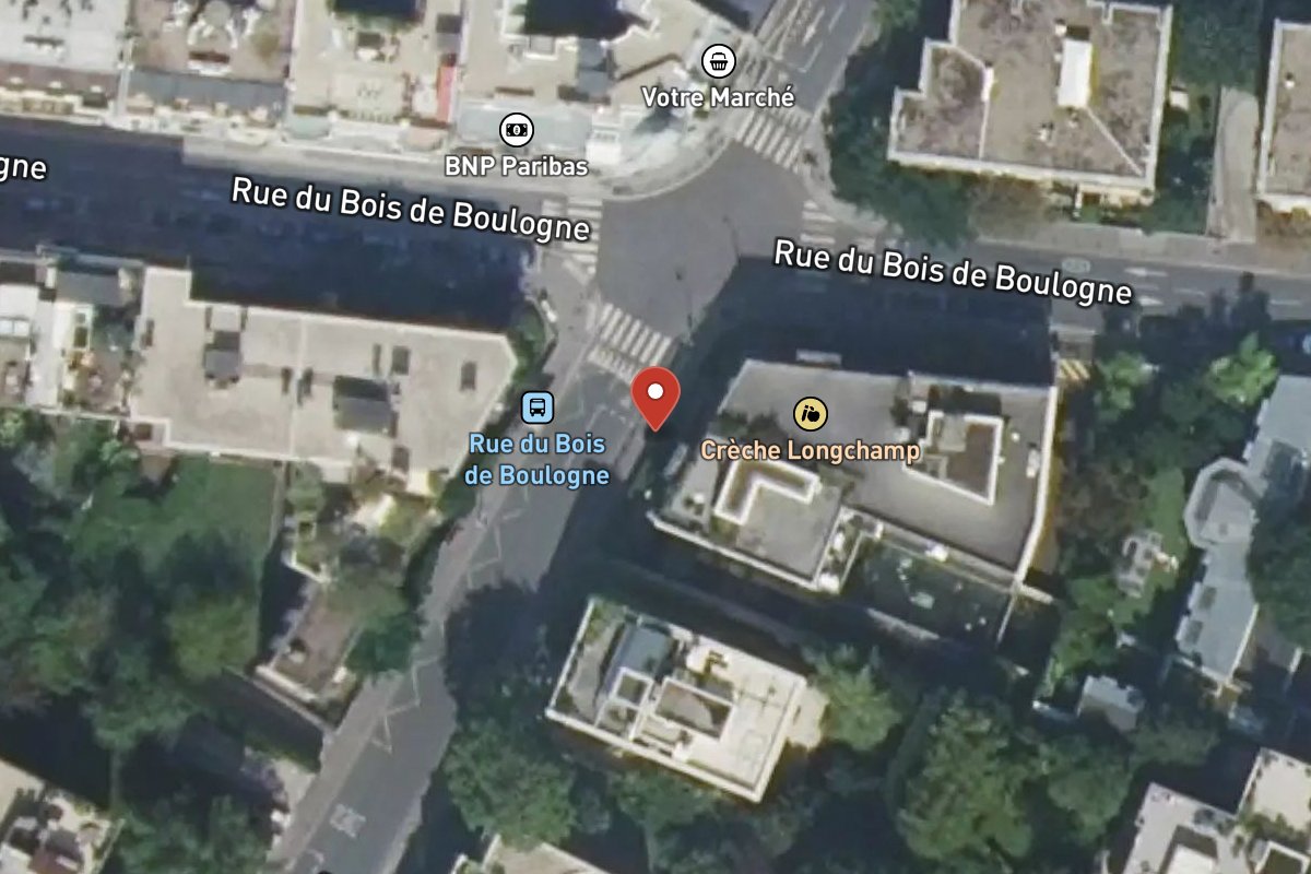 Vue satellite — 59 Rue de Longchamp