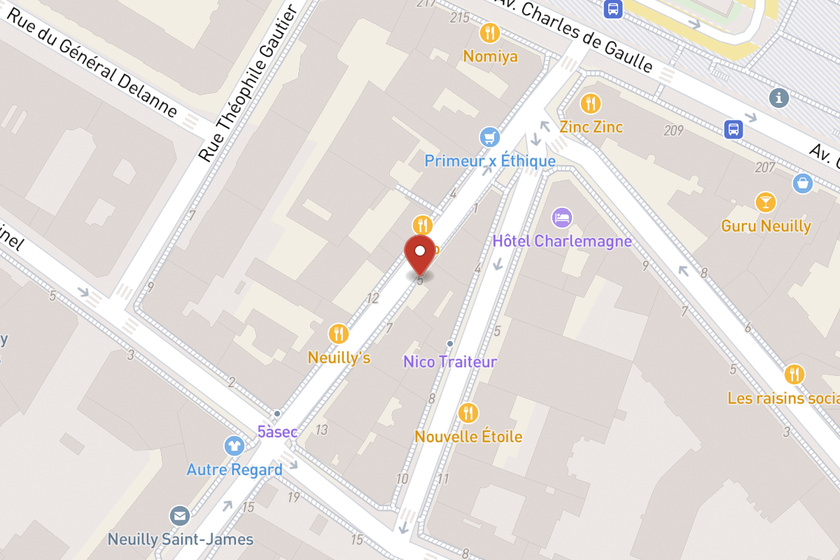 Plan de situation — 5 Rue de Longchamp