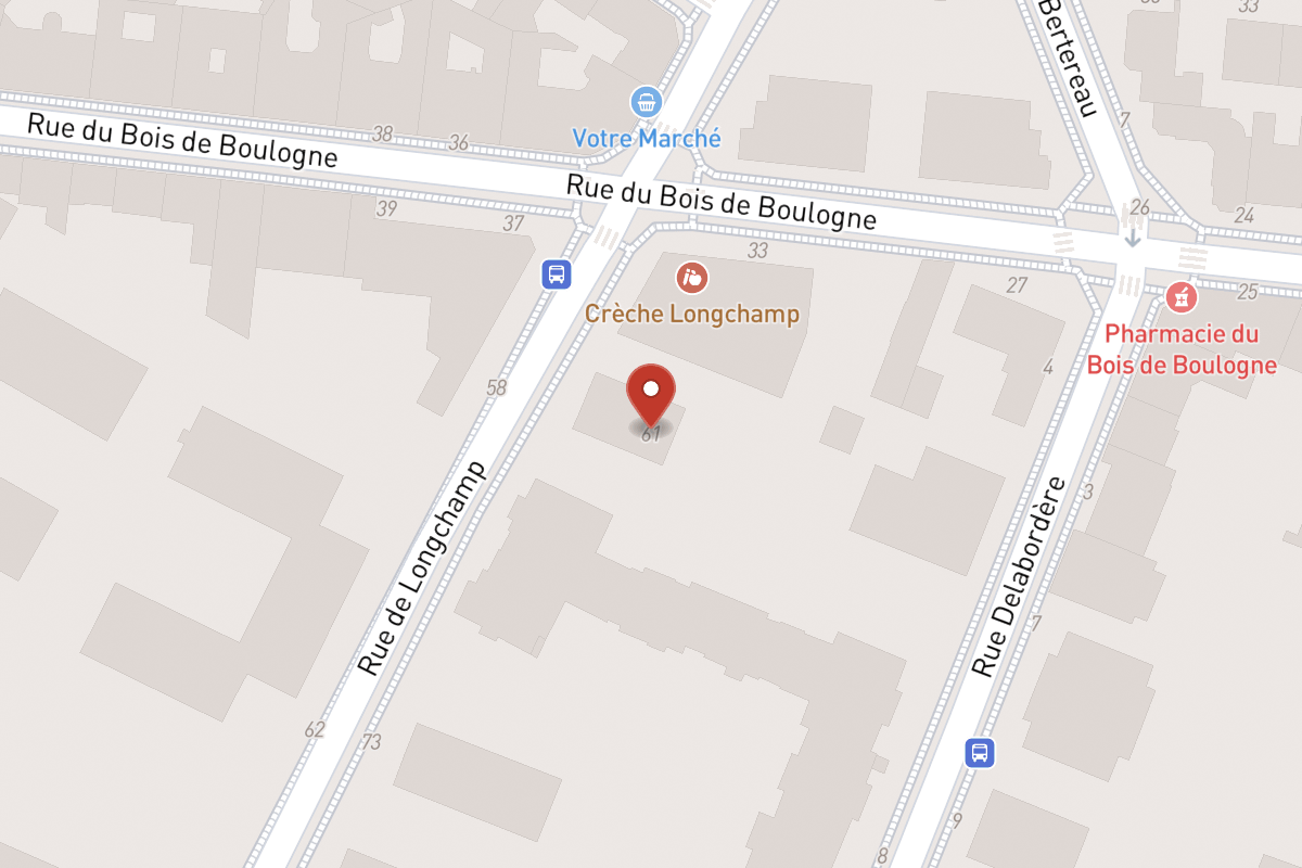 Plan de situation — 61BIS Rue de Longchamp