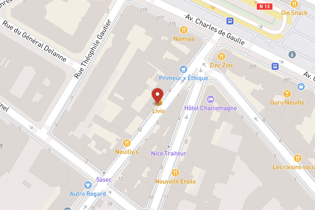 Plan de situation — 6 Rue de Longchamp