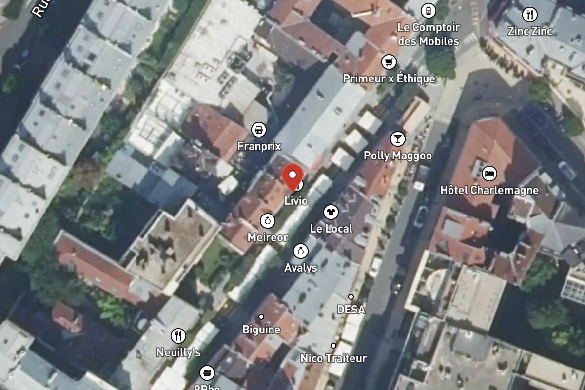 Vue satellite — 6 Rue de Longchamp