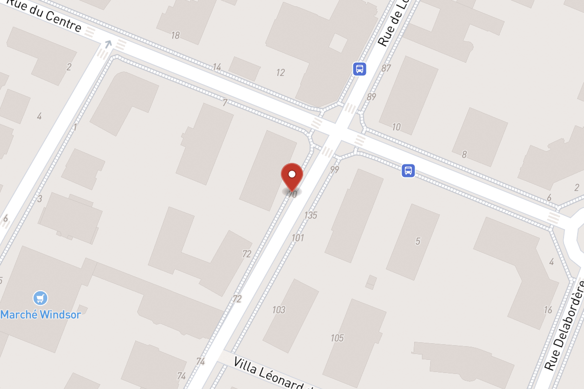 Plan de situation — 70 Rue de Longchamp