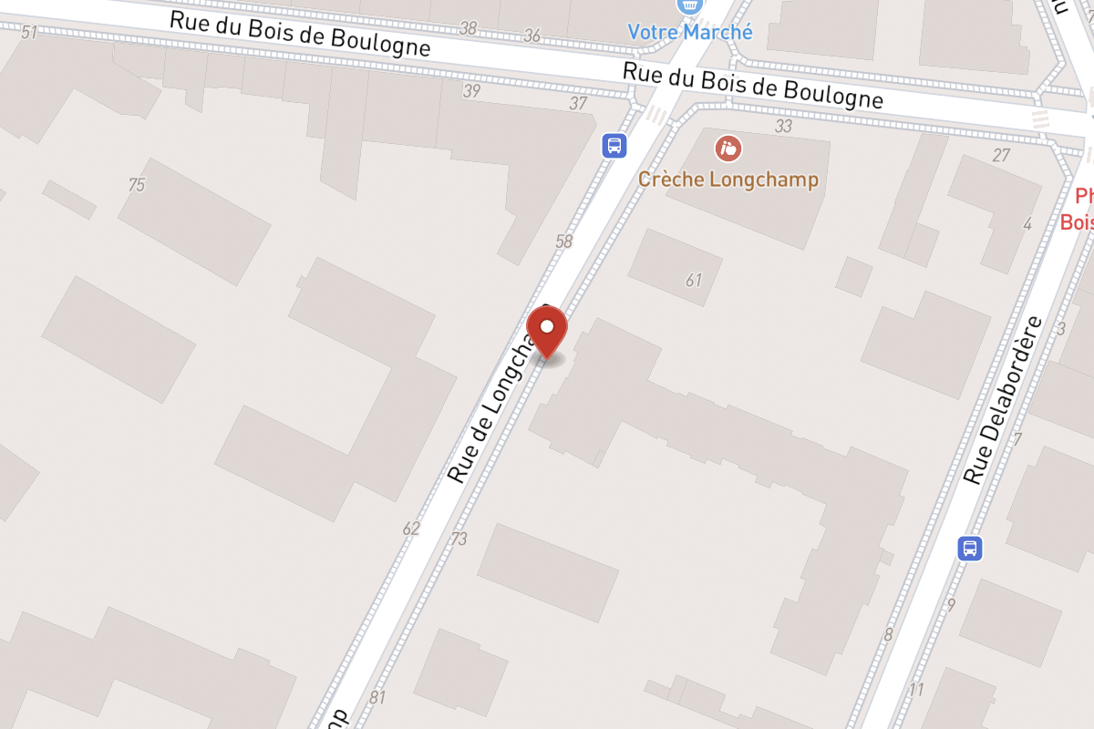 Plan de situation — 71 Rue de Longchamp