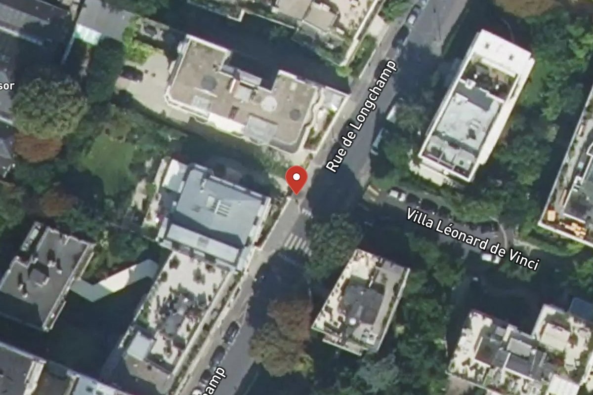Vue satellite — 74 Rue de Longchamp