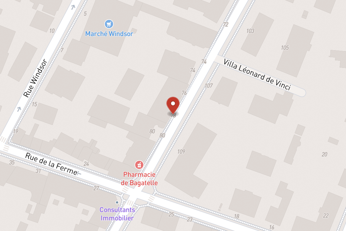 Plan de situation — 78 Rue de Longchamp