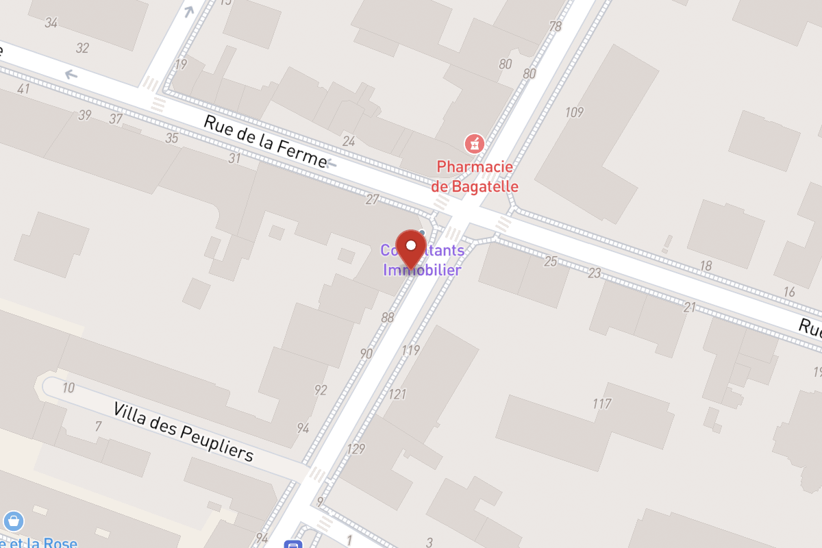 Plan de situation — 86 Rue de Longchamp
