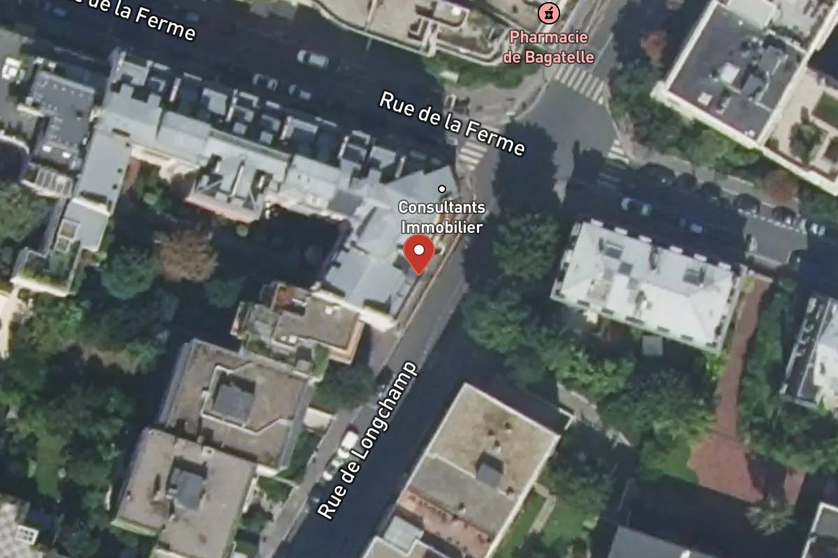 Vue satellite — 86 Rue de Longchamp