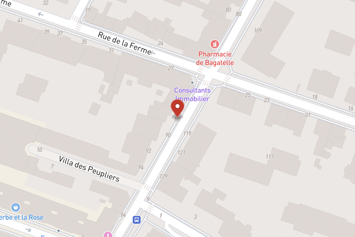 Plan de situation — 88BIS Rue de Longchamp