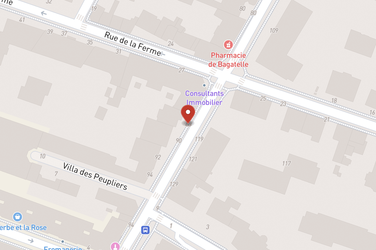 Plan de situation — 88 Rue de Longchamp