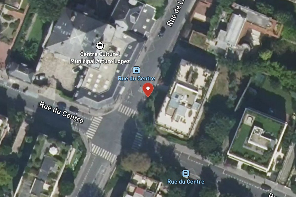 Vue satellite — 89 Rue de Longchamp