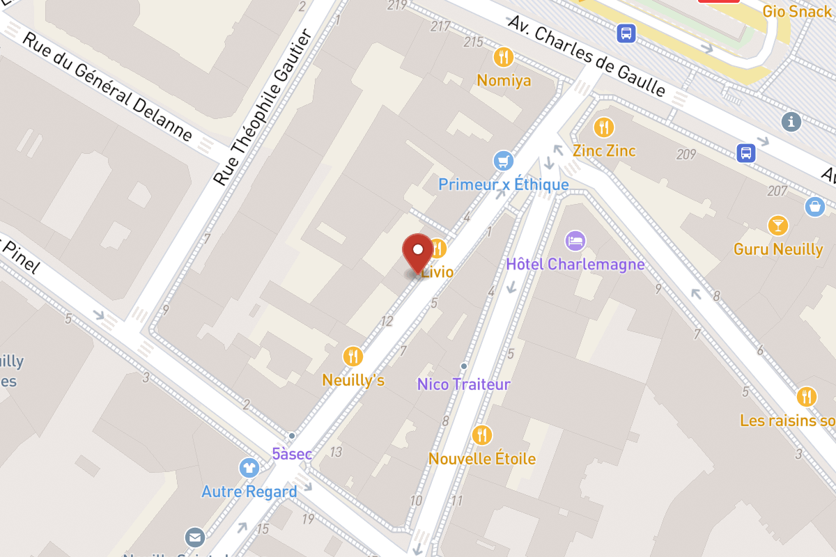 Plan de situation — 8 Rue de Longchamp
