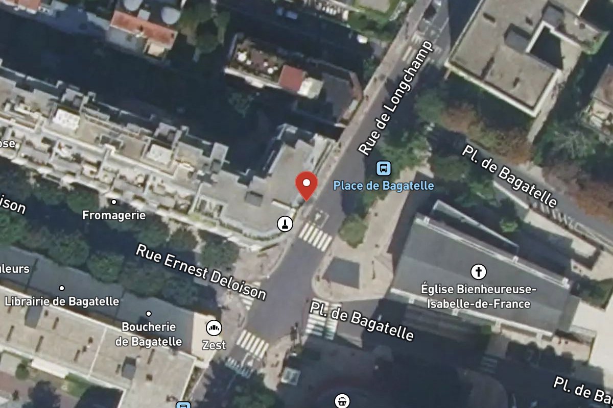 Vue satellite — 94TER Rue de Longchamp