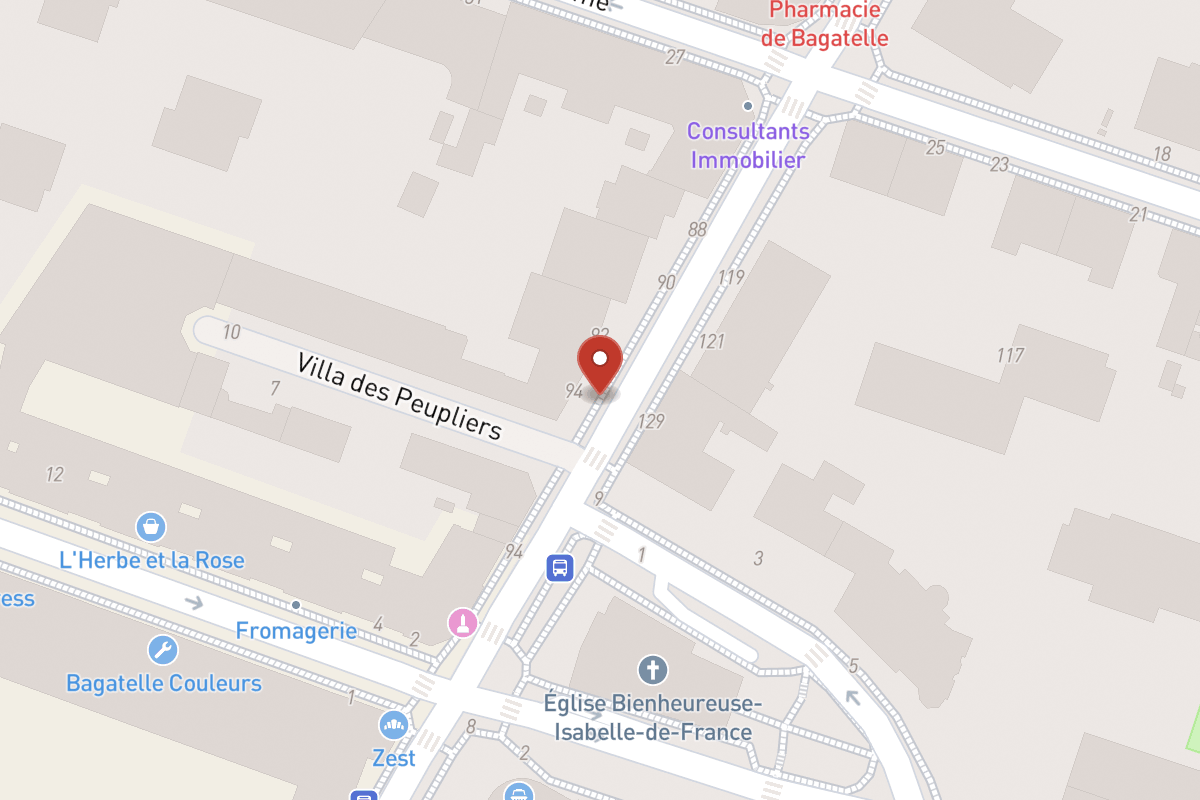 Plan de situation — 94 Rue de Longchamp