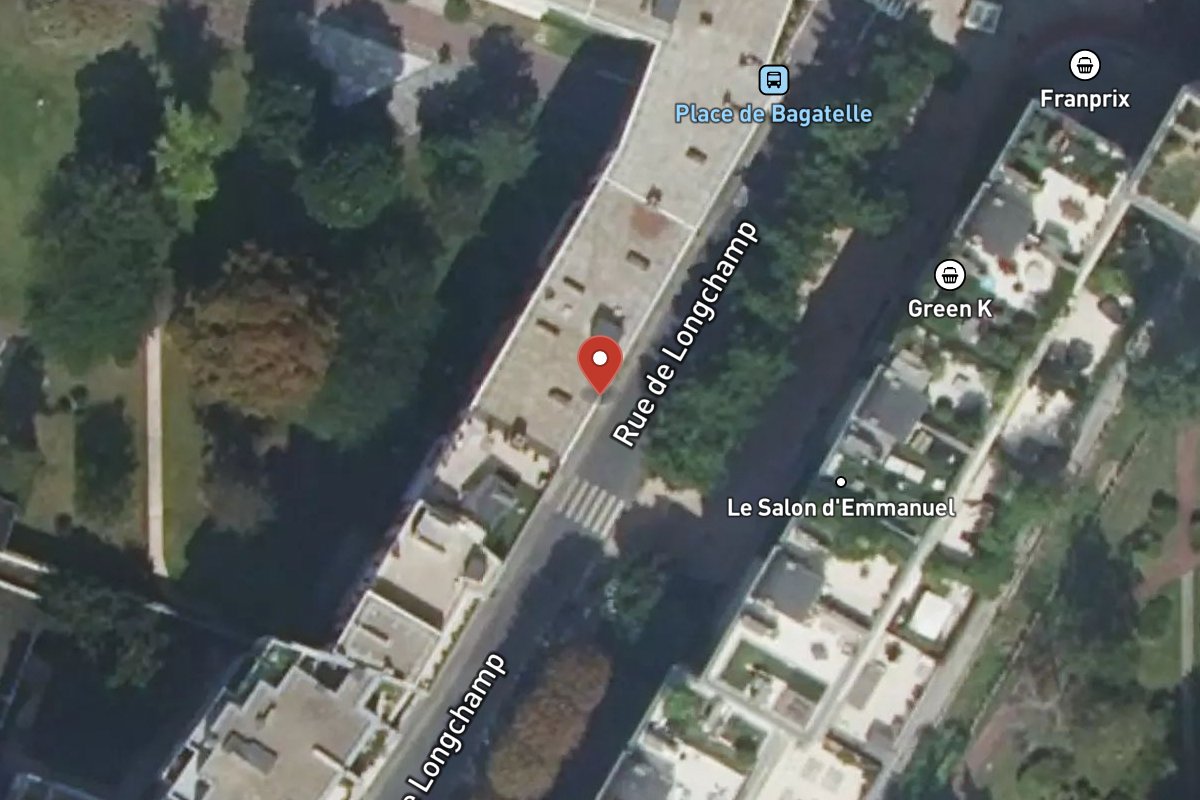 Vue satellite — 96BIS Rue de Longchamp