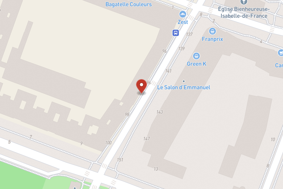 Plan de situation — 96TER Rue de Longchamp