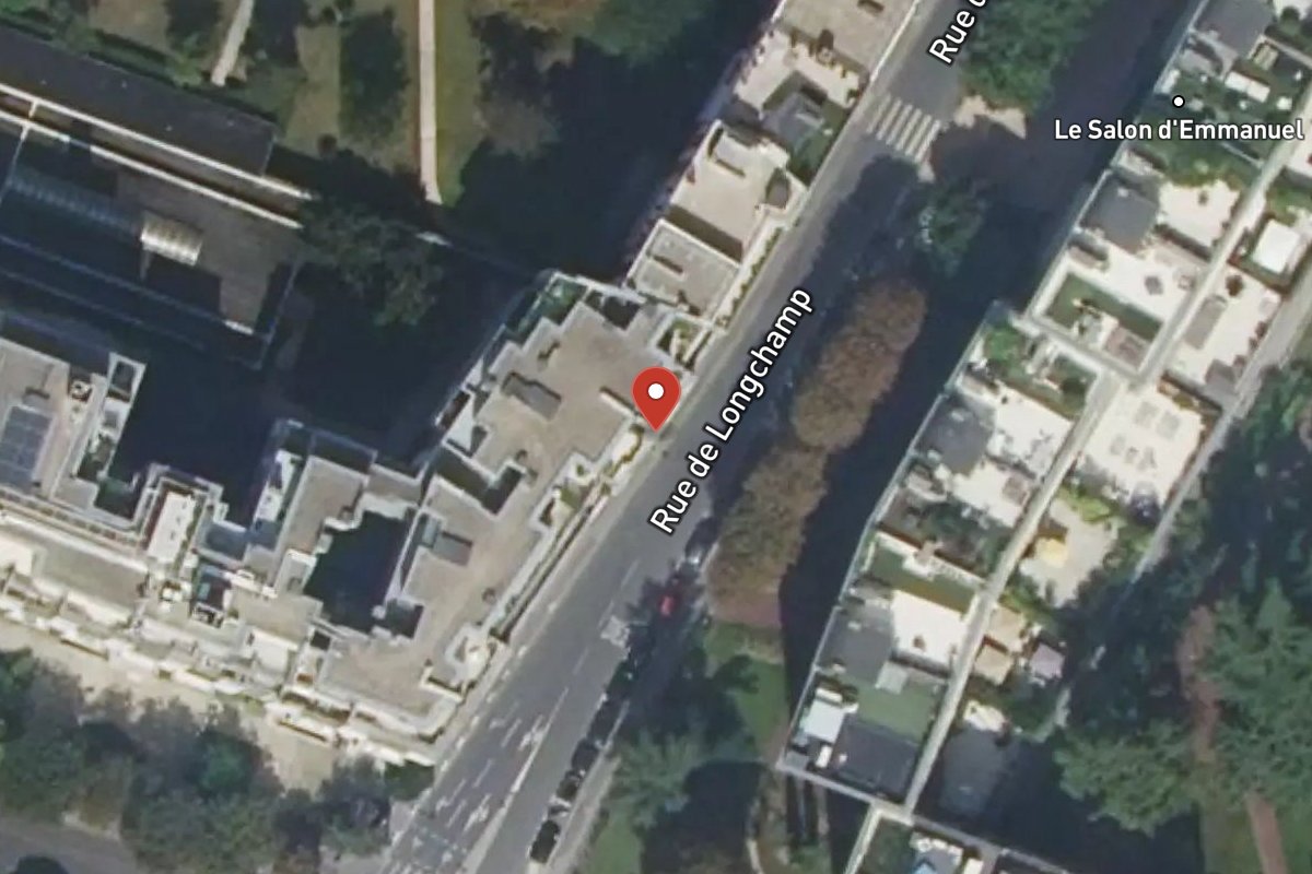 Vue satellite — 98 Rue de Longchamp