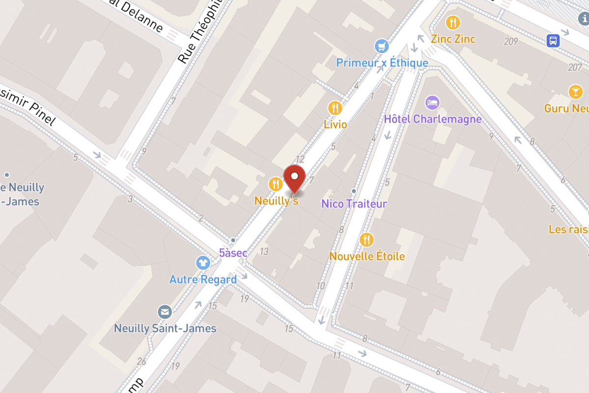 Plan de situation — 9 Rue de Longchamp