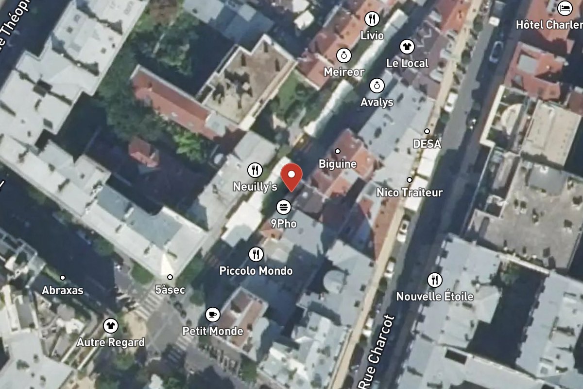 Vue satellite — 9 Rue de Longchamp