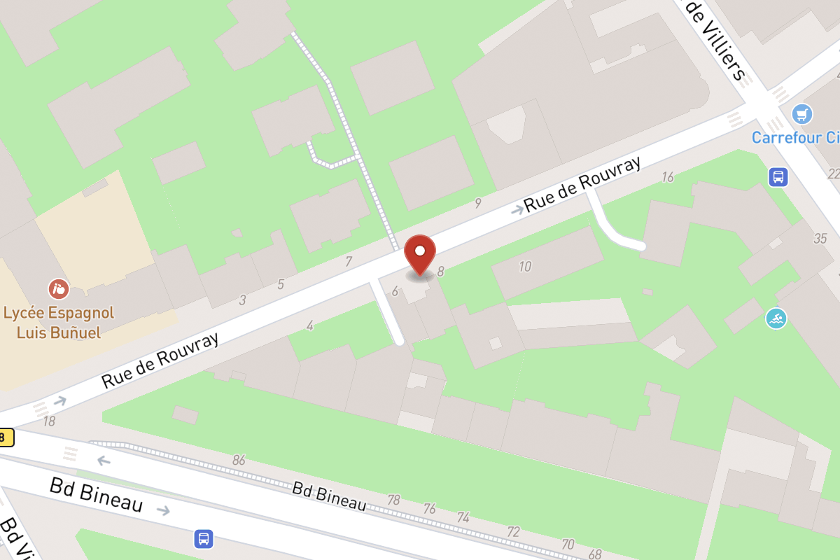 Plan de situation — 8 Rue de Rouvray