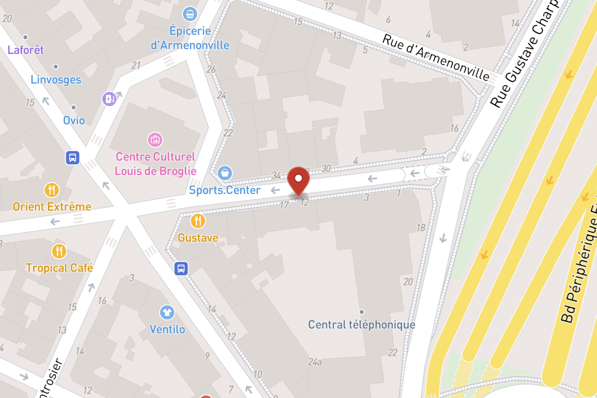 Plan de situation — 15 Rue de Sablonville