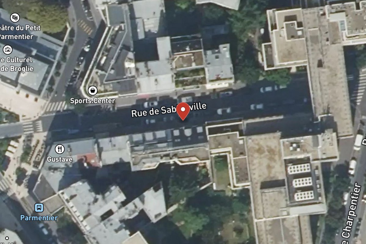 Vue satellite — 15 Rue de Sablonville