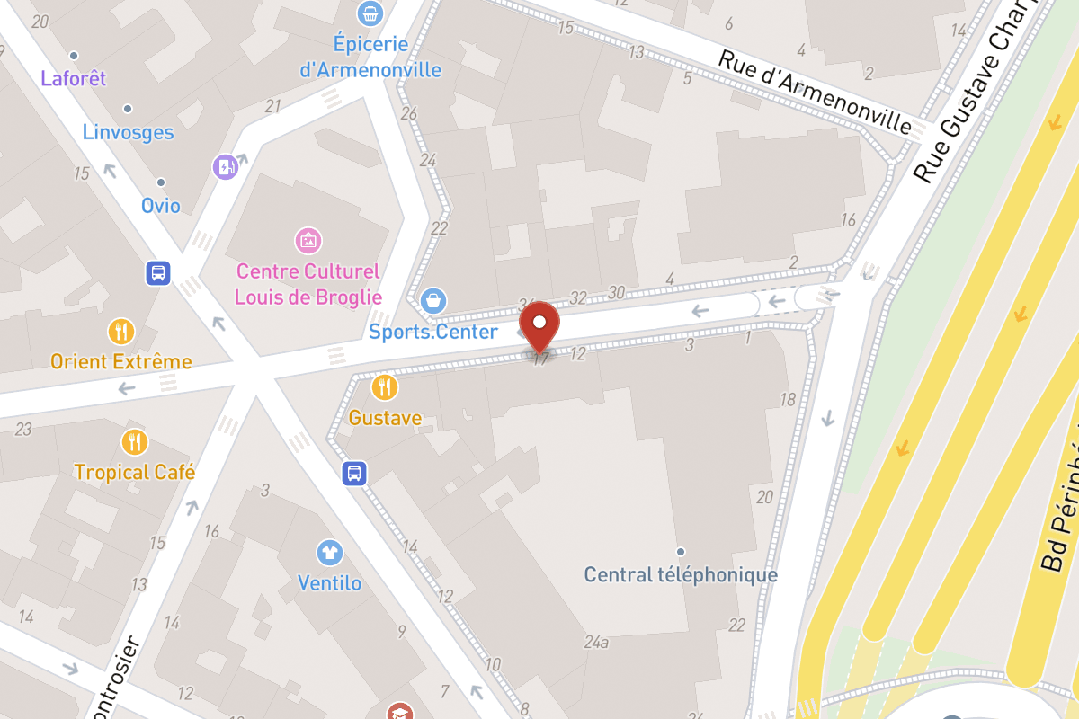 Plan de situation — 17 Rue de Sablonville