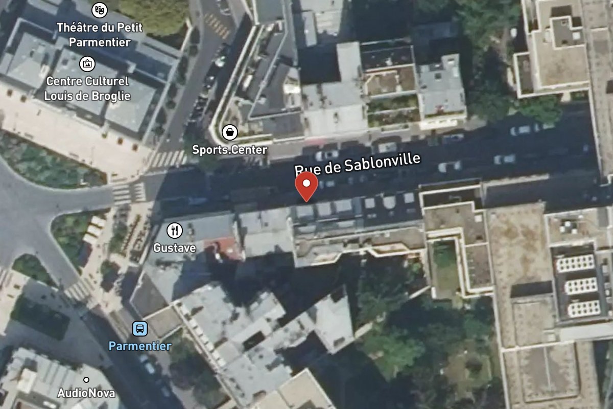 Vue satellite — 19 Rue de Sablonville