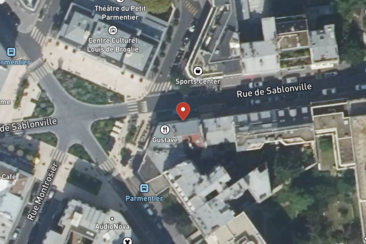 Vue satellite — 21BIS Rue de Sablonville