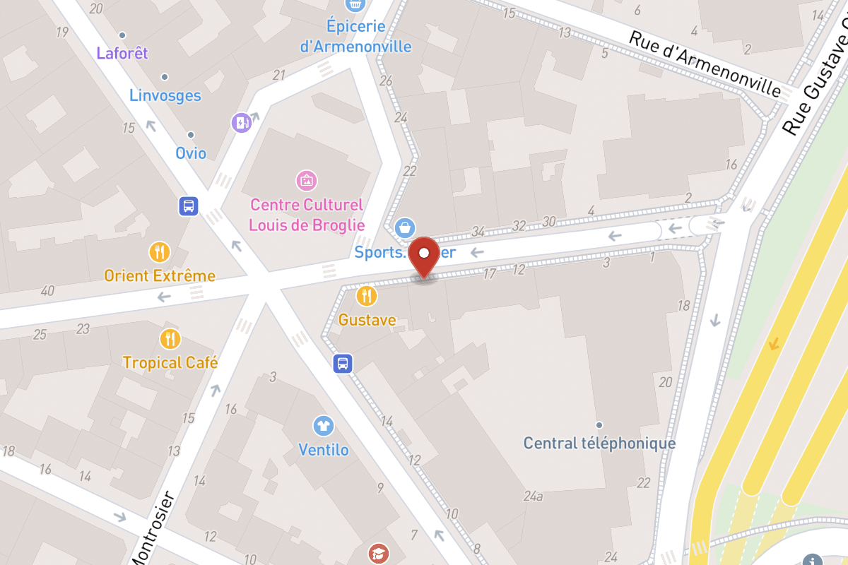 Plan de situation — 21 Rue de Sablonville