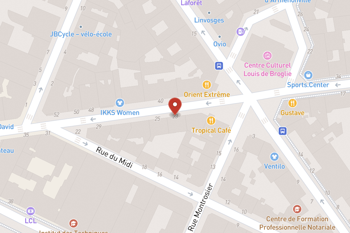 Plan de situation — 23 Rue de Sablonville