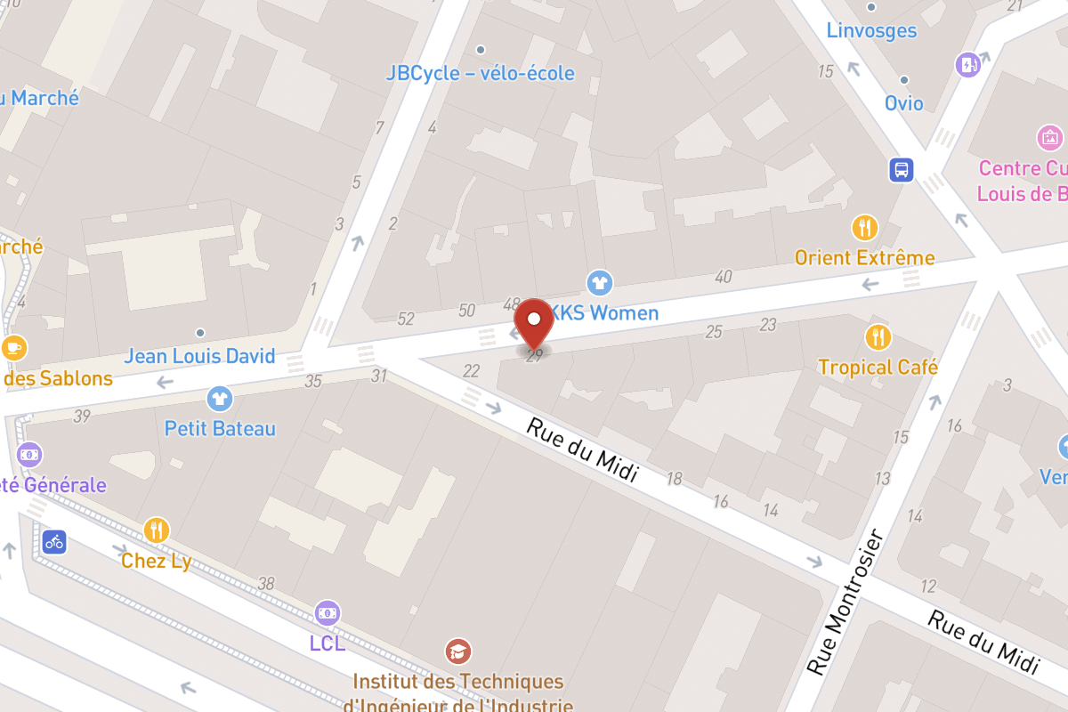 Plan de situation — 29 Rue de Sablonville