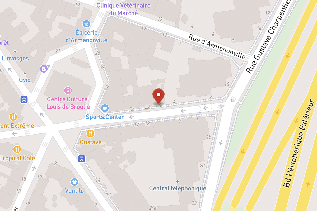 Plan de situation — 30 Rue de Sablonville