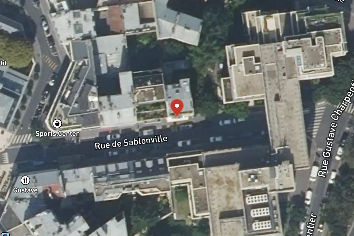 Vue satellite — 30 Rue de Sablonville