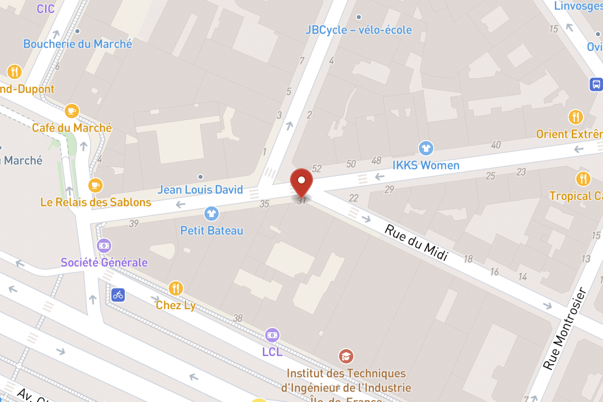 Plan de situation — 31 Rue de Sablonville