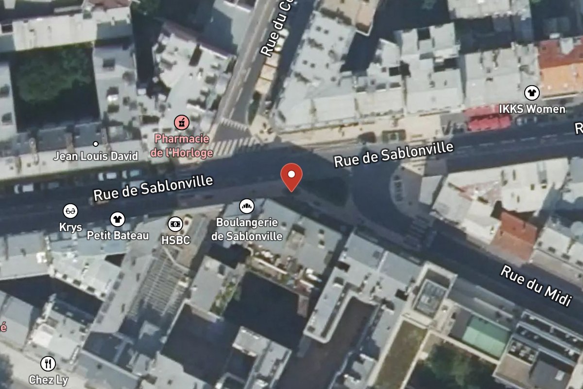 Vue satellite — 31 Rue de Sablonville