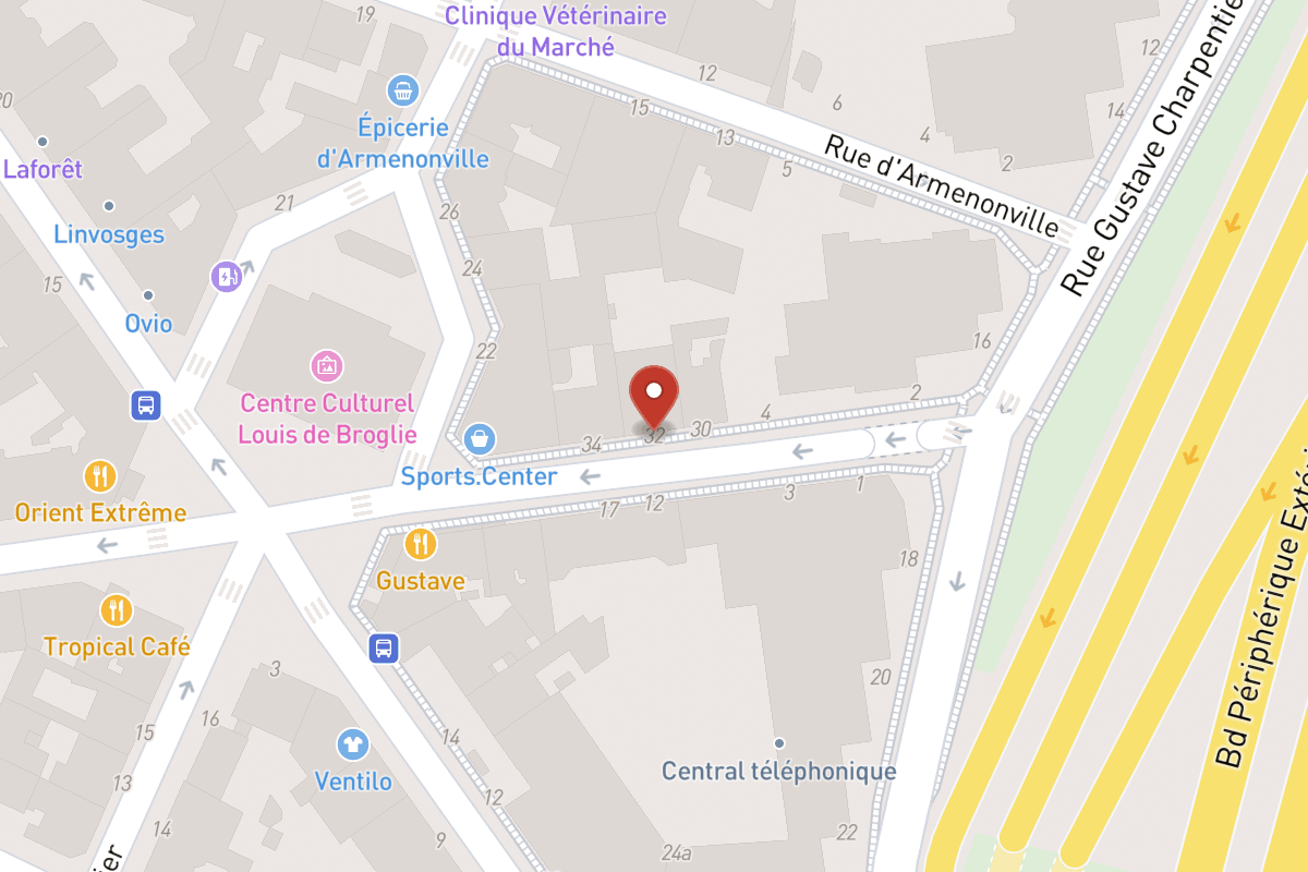 Plan de situation — 32 Rue de Sablonville