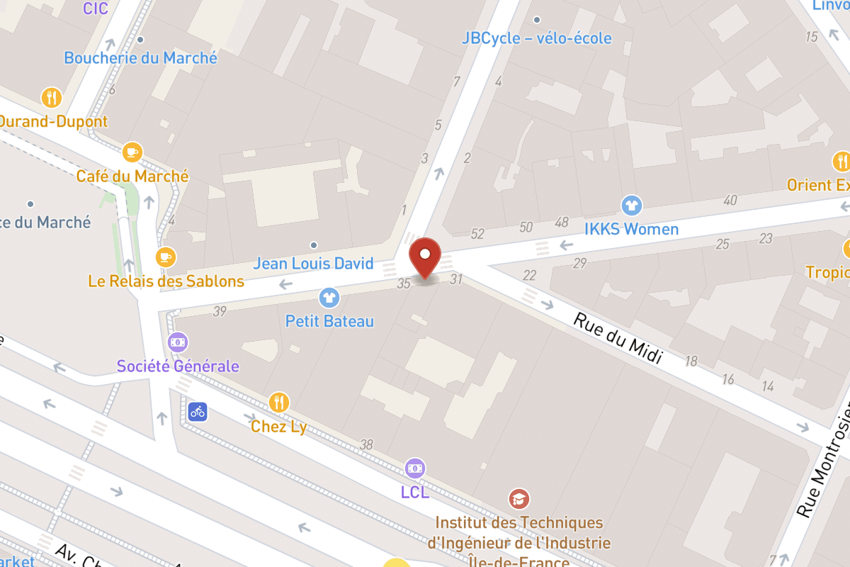 Plan de situation — 33 Rue de Sablonville