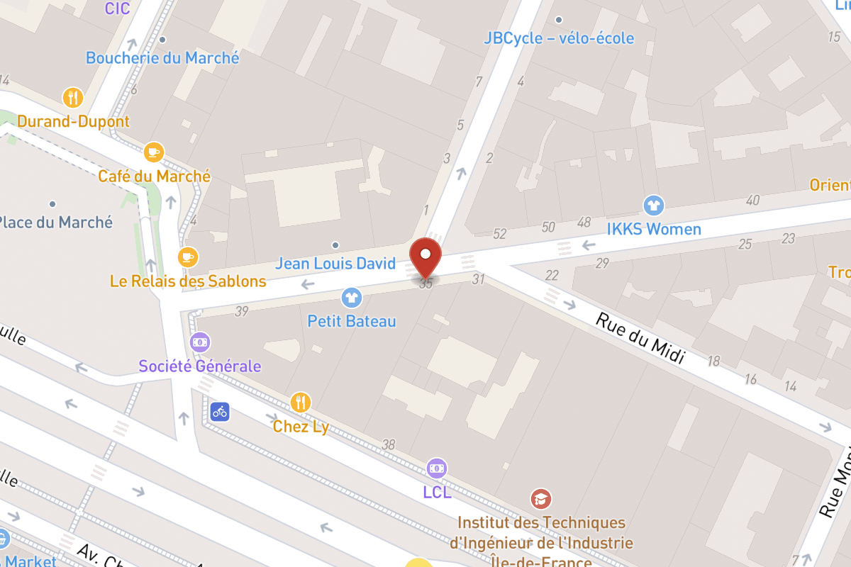 Plan de situation — 35 Rue de Sablonville