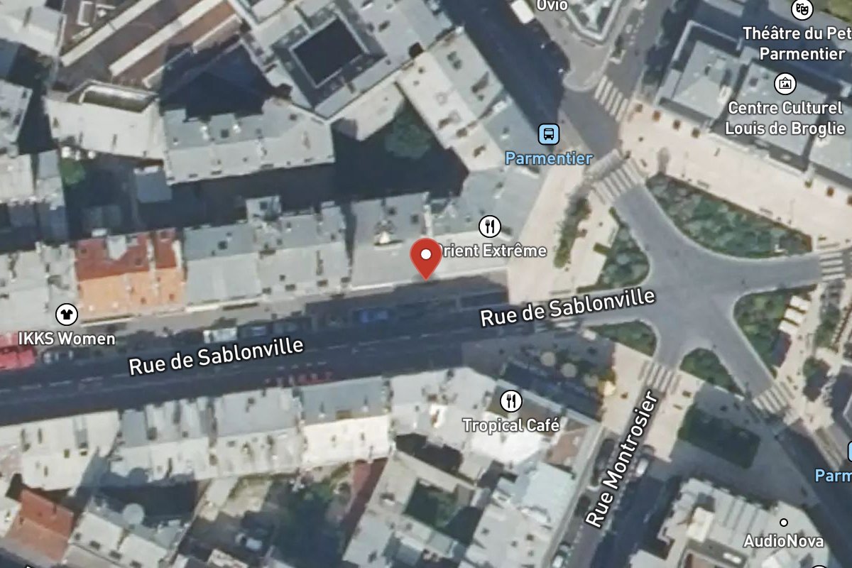 Vue satellite — 36BIS Rue de Sablonville