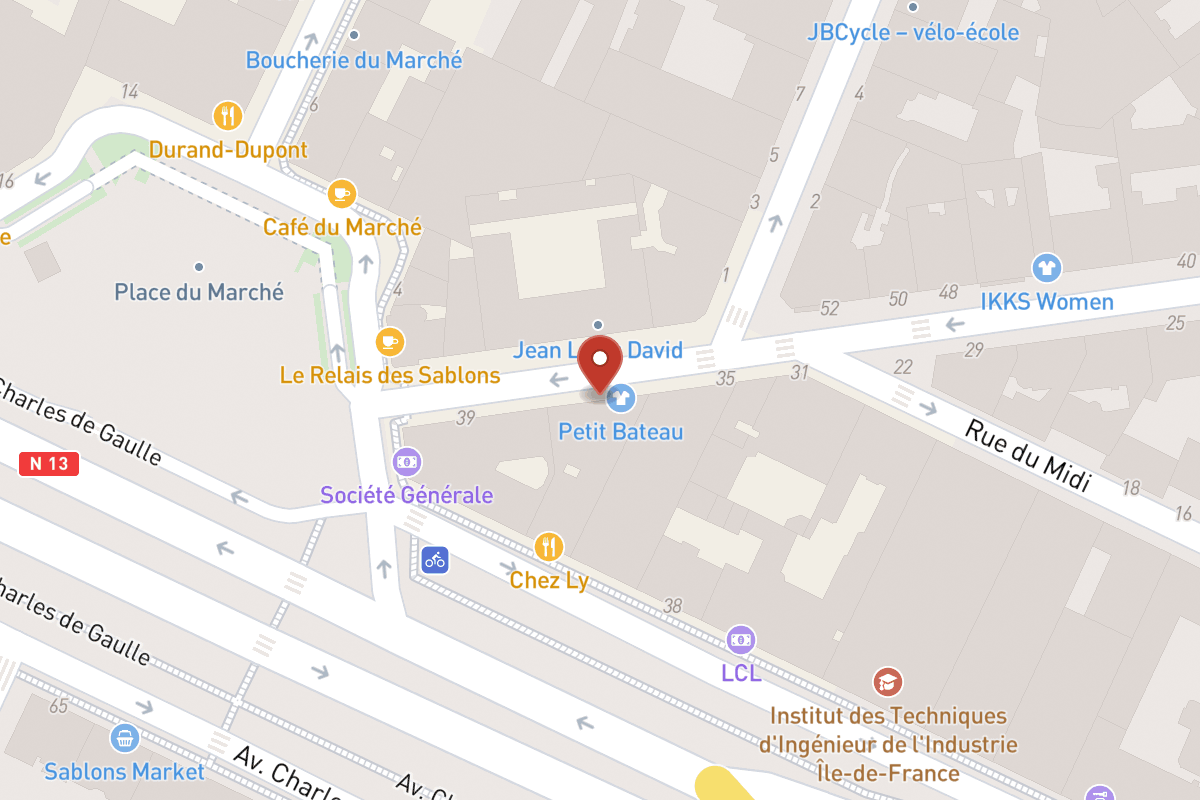 Plan de situation — 37 Rue de Sablonville