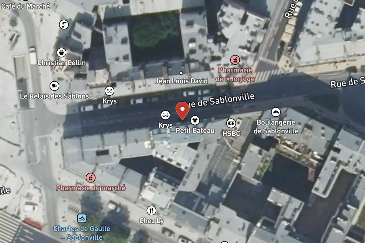 Vue satellite — 37 Rue de Sablonville