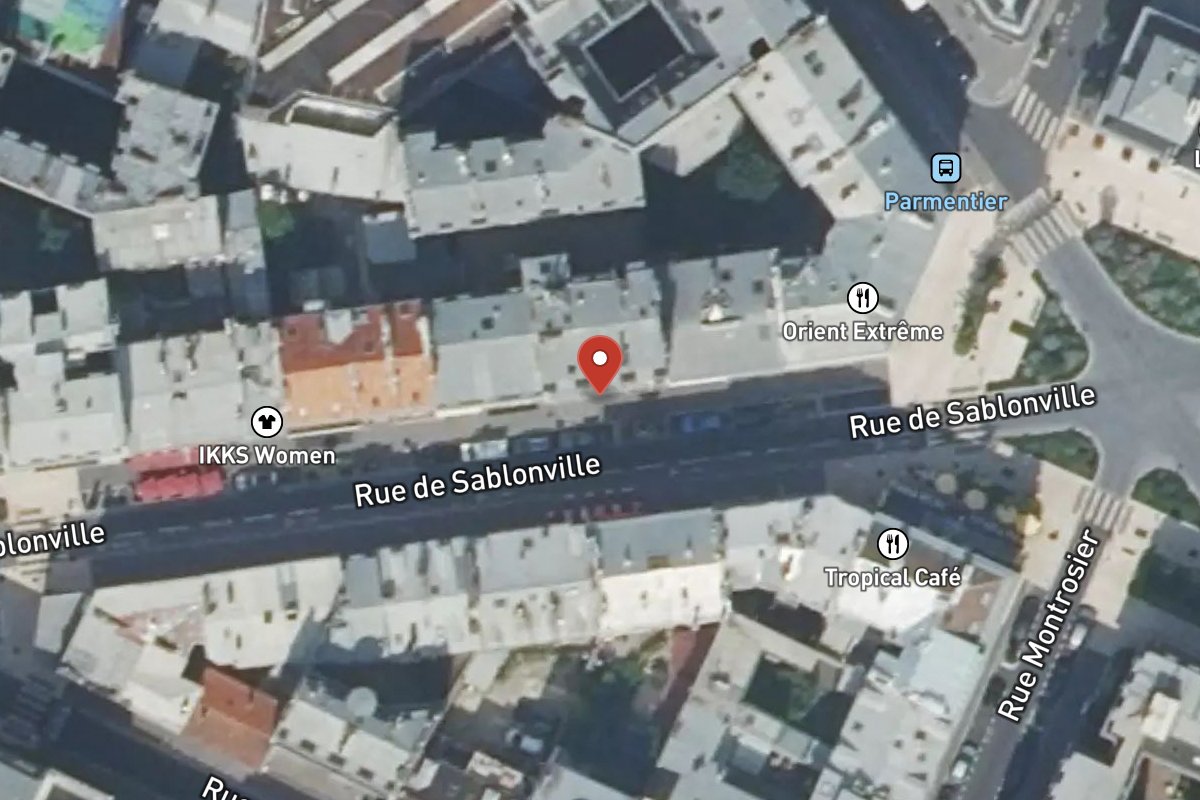 Vue satellite — 38 Rue de Sablonville